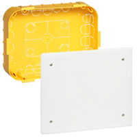 [PTG018.00476] LEGRAND 089375, Doză de derivație Batibox, Cu capac și șuruburi, 230×170×50 mm, Bază predecupată