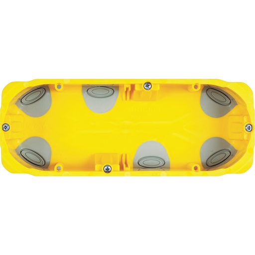 [PTG018.00482] BTICINO PB506N, Doză aparataj standard italian Bticino, Gips-carton, 6 module, Adâncime 50 mm, Montaj îngropat