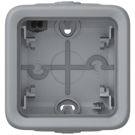 [PTG018.00530] LEGRAND 069651, Doză cu montaj aparent Plexo IP55, 1 intrare, Garnituri elastice, Gri