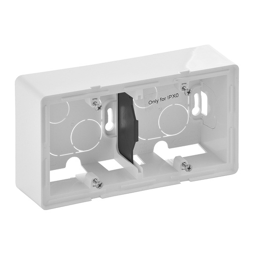 [PTG018.00568] LEGRAND 754192, Doză montaj aparent Valena Life, 2 posturi, 160×89×44.8 mm, Alb