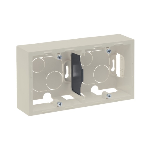 [PTG018.00584] LEGRAND 721295, Doză montaj aparent, 2 posturi, Ivoar