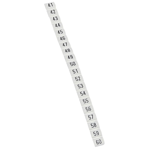 [PTG049.00123] LEGRAND 038152, Cab 3 Marker, for Cross-Section 0.5-1.5 mm², Numbers 41-60