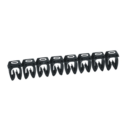 [PTG049.00133] LEGRAND 038210, Cab 3 Marker, for Cross-Section 0.5-1.5 mm², Number 0, Black