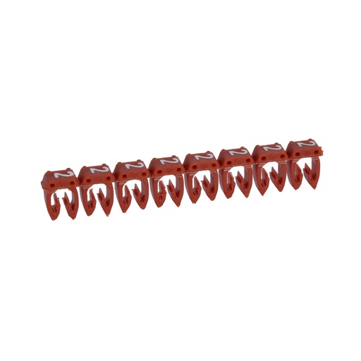 [PTG049.00135] LEGRAND 038212, Cab 3 Marker, for Cross-Section 0.5-1.5 mm², Number 2, Red