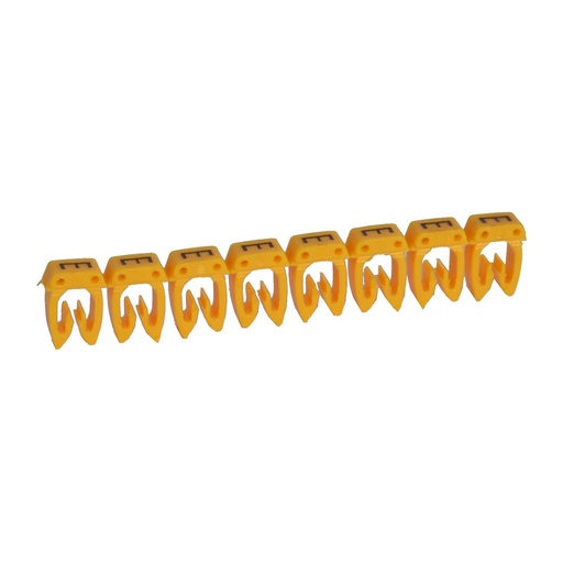 [PTG049.00254] LEGRAND 038334, Cab 3 Marker, for Cross-Section 1.5-2.5 mm², Letter “E”