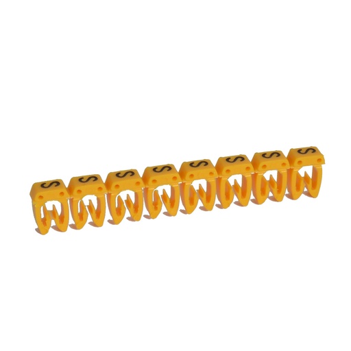 [PTG049.00294] LEGRAND 038378, Cab 3 Marker, for Cross-Section 4-6 mm², Letter “S”