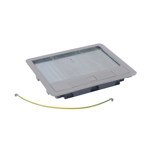 [PTG011.00017] Legrand 088004, Cadru și capac din inox pentru doză de pardoseală standard, 12/18 module