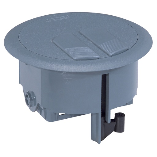 [PTG011.00049] LEGRAND 089644, Round Technical Box, 3 Modules, Ø85 mm, Grey