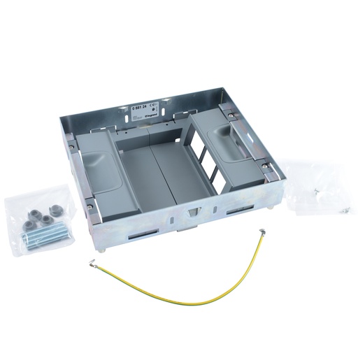 [PTG011.00088] Legrand 088124, Doză de pardoseală metalică tip avansat, 12 module, Suport aparataj vertical
