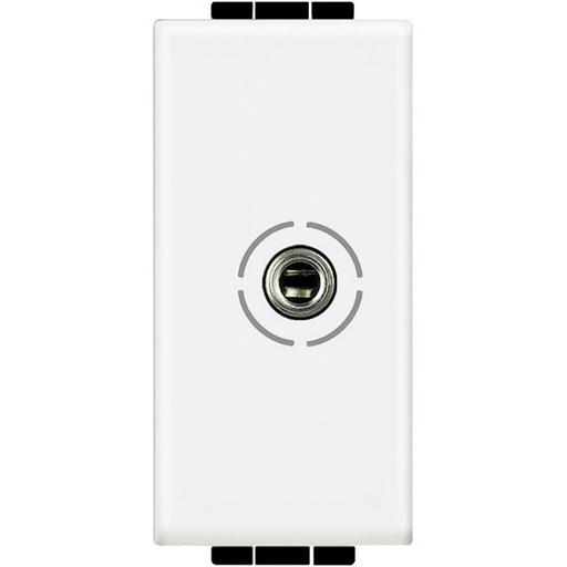 [PTG031.00066] BTICINO N4280, 3.5 mm Female Jack Connector Livinglight, Screw Mounting, White, 1 Module