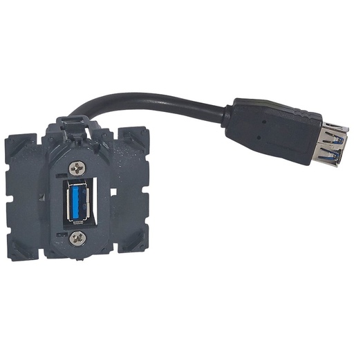[PTG031.00081] LEGRAND 067372, Programmable USB Female Socket Celiane, Pre-Connected