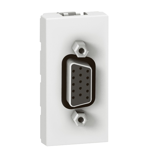 [PTG031.00097] LEGRAND 078772, Priză conector HD15 mamă, Lipire (sudură), 1 modul, 15 pini, Alb