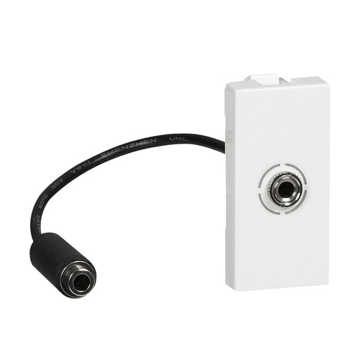 [PTG031.00102] LEGRAND 078779, Conector Jack 3.5 mm, Precablat, 1 modul, Alb