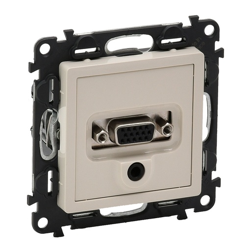 [PTG031.00110] LEGRAND 753270, HD15 + 3.5 mm Jack Socket, Ivory