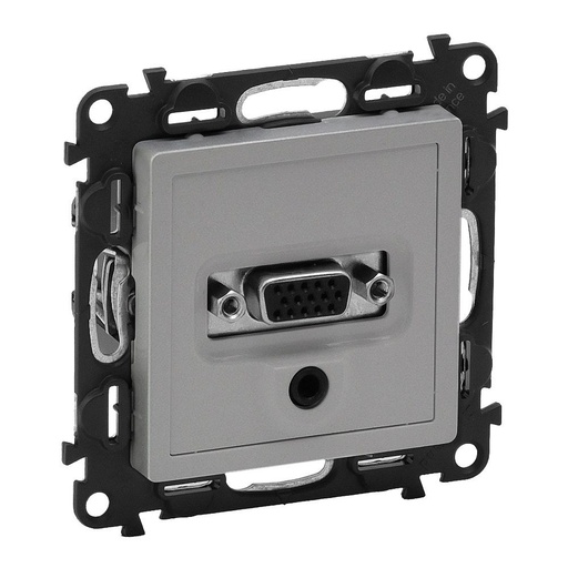 [PTG031.00111] LEGRAND 753370, Priză HD15 + Jack 3.5 mm, Aluminiu