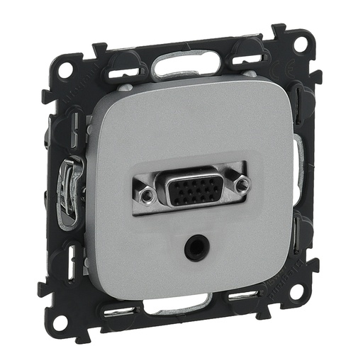[PTG031.00114] LEGRAND 754707, HD15 + 3.5 mm Jack Socket Valena Allure, Aluminium