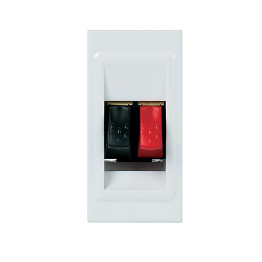 [PTG031.00143] LEGRAND 078750, Priză difuzor audio, Borne 4 mm², Alb, 1 modul