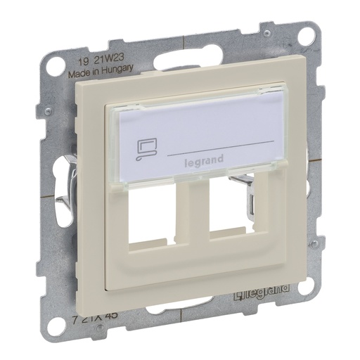 [PTG013.02139] LEGRAND 721245, Double Keystone Adaptor, Ivory