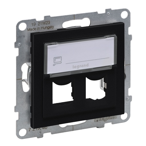 [PTG013.02141] LEGRAND 721446, Adaptor dublu Systimax, Negru