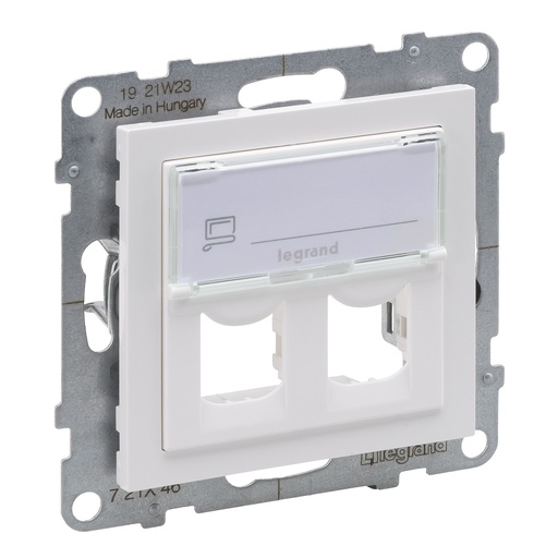 [PTG013.02144] LEGRAND 721146, Double Systimax Adaptor, White