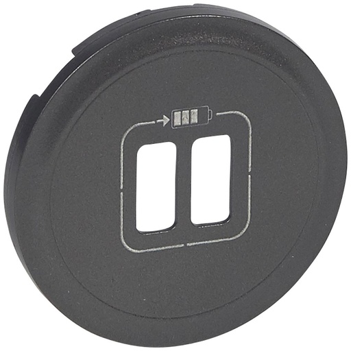 [PTG013.02157] LEGRAND 067956, Double USB Socket Cover, Graphite