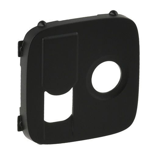 [PTG013.02252] LEGRAND 754838, Capac priză TV 0-2400 MHz + RJ45 Cat.6 UTP Valena Allure, Negru