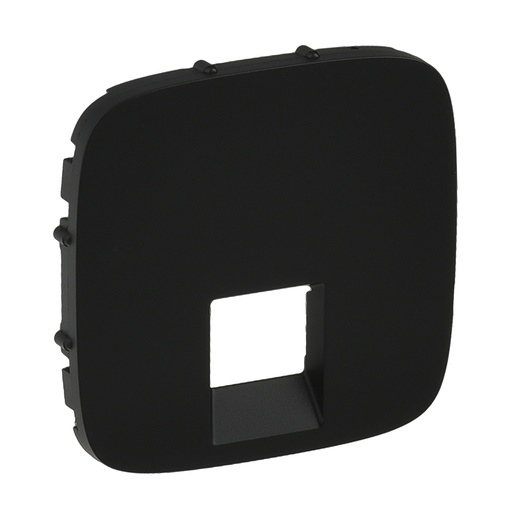 [PTG013.02263] LEGRAND 755418, RJ45/RJ11 Socket Cover Valena Allure, Black
