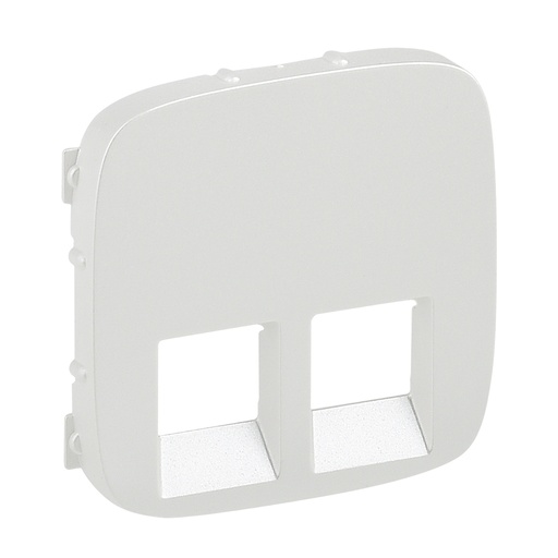 [PTG013.02269] LEGRAND 755429, Double RJ45/RJ11 Socket Cover Valena Allure, Pearl