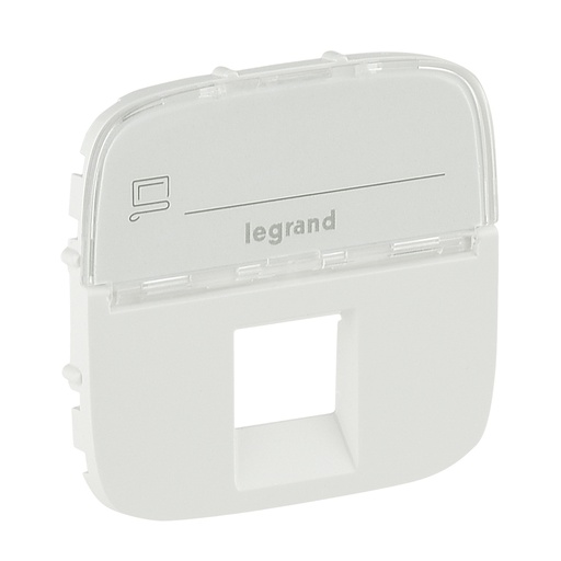 [PTG013.02285] LEGRAND 755475, RJ45/RJ11/RJ12 Socket Cover With Label Holder Valena Allure, White
