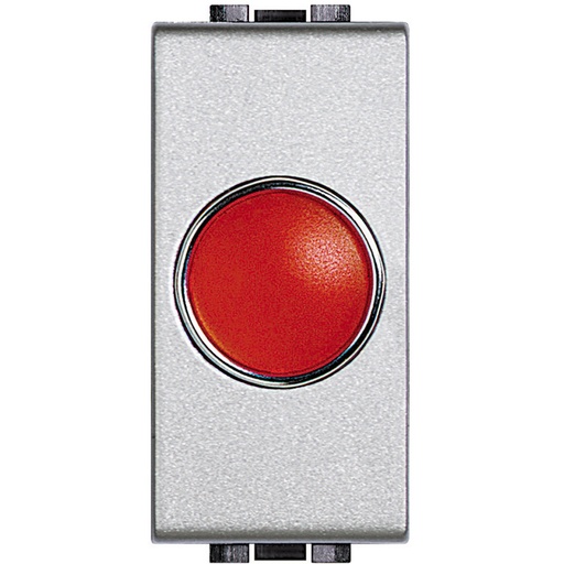 [PTG032.00708] BTICINO NT4371R, Martor luminos living light, Difuzor Roșu, Tech, 1 modul
