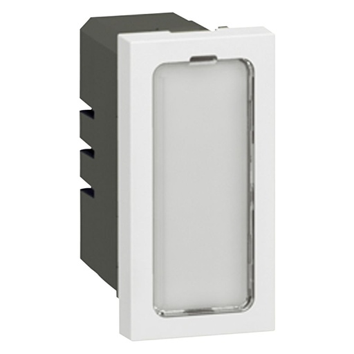 [PTG032.00715] LEGRAND 078551, Mosaic Signal Lamp, 4 Coloured Labels, Single Indicator 12/24 V, 1 Module, White