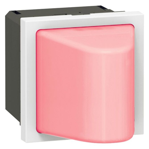 [PTG032.00723] LEGRAND 078570, Lampa de semnalizare cu difuzor, 230 V~, 0.2 sau 1 W, 2 module, Rosu