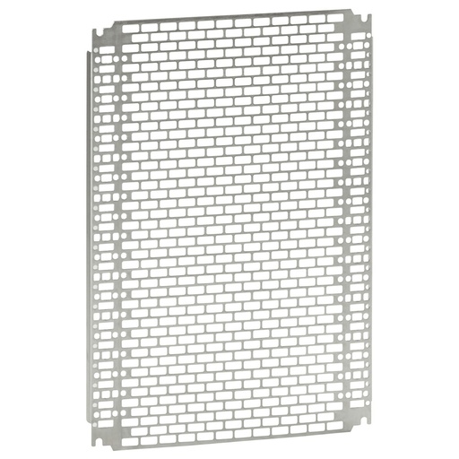 [PTG275.00095] LEGRAND 036007, Placă perforată Lina 25, Dulapuri Atlantic / inox, 300×200 mm