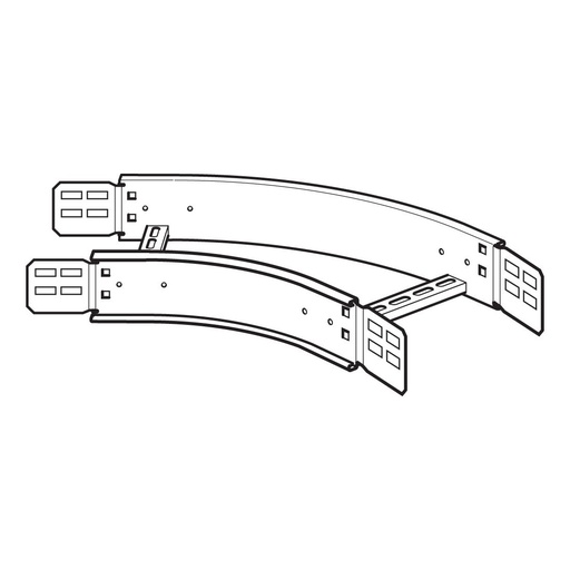 [PTG278.05368] LEGRAND PFB30045300G, Swifts Cable Ladder Heavy Duty 300 mm 45° Flat Bend 300 mm Radius HDG