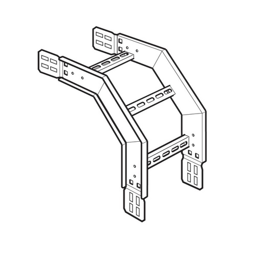 [PTG278.05391] LEGRAND ZOR15090300G, Swifts Cable Ladder Medium Duty 150 mm 90° Outside Riser 300 mm Radius HDG