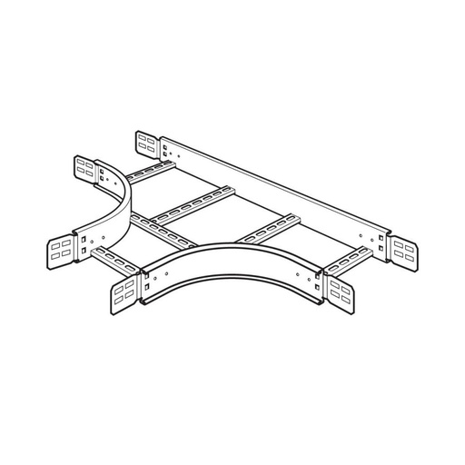 [PTG278.05456] LEGRAND PT400300RG, Scară de Cablu Swifts Greu 400 mm, Ramificație Tip T Egală Rază 300 mm HDG