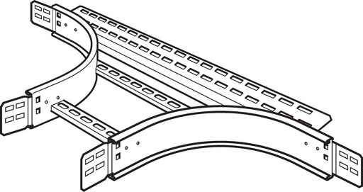 [PTG278.05666] LEGRAND PB600300RG, Swifts Cable Ladder Heavy Duty 600 mm Branch Piece 300 mm Radius HDG