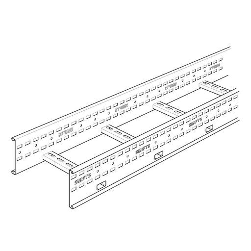 [PTG019.00085] LEGRAND EL450G, Cable Ladder Swifts, Extra Heavy Duty, Straight Length, 3 m, 450 mm, Hot-Dip Galvanized (HDG)