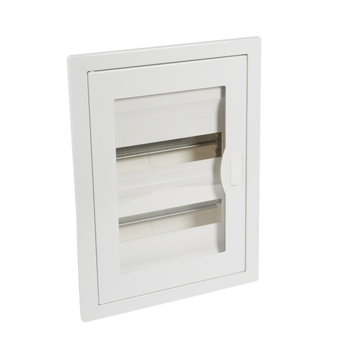 [PTG010.00457] LEGRAND 001452, Cofret cu Montaj Îngropat Nedbox, Ușă Transparentă, 2 Rânduri, 24+4 Module