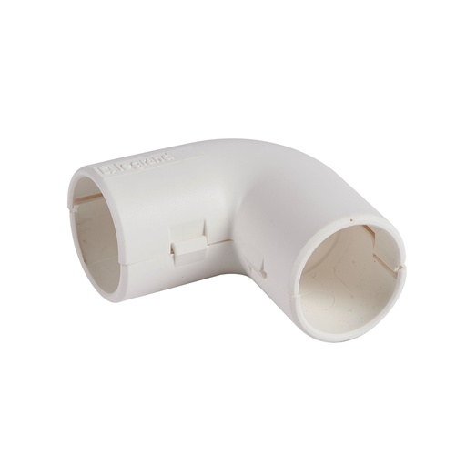 [PTG035.00275] LEGRAND 06123, 90° Elbow Connector 3321, Ø25 mm, White, Pack of 10
