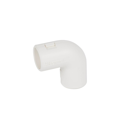 [PTG035.00280] LEGRAND 06121, 90° Elbow Connector 3321, Ø16 mm, White, Pack of 20