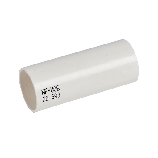[PTG035.00299] LEGRAND 06102, Straight Coupling 3422, Ø20 mm, White, Pack of 25