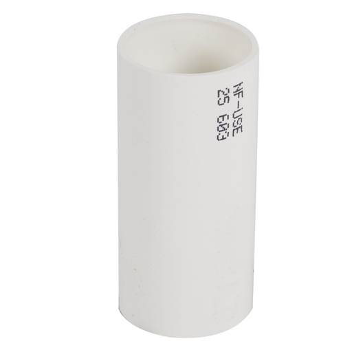 [PTG035.00301] LEGRAND 06103, Straight Coupling 3321, Ø25 mm, White, Pack of 10