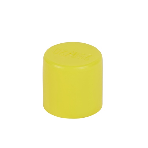 [PTG035.00378] LEGRAND 06062, End Cap, Ø20 mm, Yellow, Pack of 100