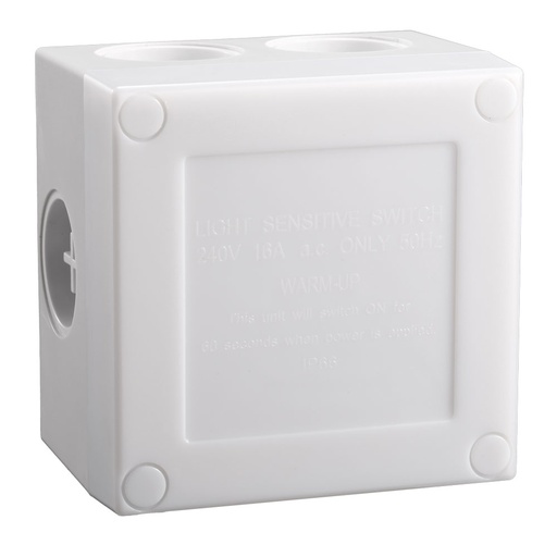 [PTG056.00126] ELMARK 99DS132, ST321 Twilight Light Sensor with Timer 16A IP66, White