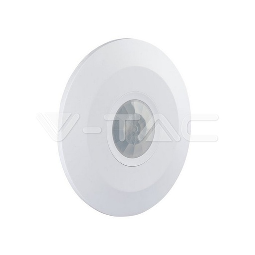 [PTG056.00193] V-TAC 5086, Senzor PIR de Mișcare pentru Tavan, Design Plat, Alb