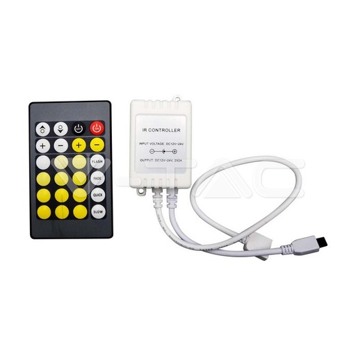 [PTG055.00020] V-TAC 2901, Modul de control infraroșu cu telecomandă, 3-în-1, 24 butoane