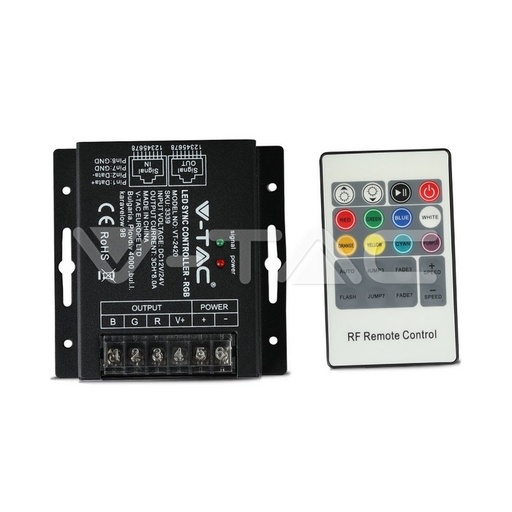 [PTG055.00030] V-TAC 3339, Telecomandă RF RGB, 20 butoane