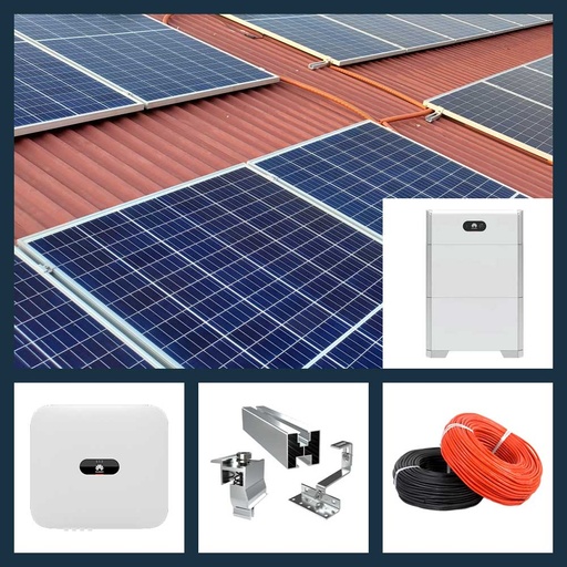 [PTG306.00537] Supply of Rooftop Residential & Commercial PV Kit 10kW with BESS
