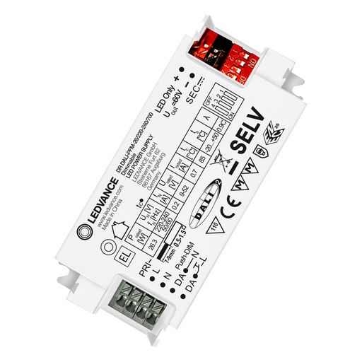 [PTG054.00637] LEDVANCE 4058075421882, Driver LED DALI-PFM 26W (700mA, 220-240V)